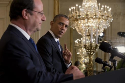Obama και Hollande ΗΠΑ 11/02/14