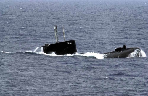 Submarine Glafkos. (AP Photo/Dimitri Messinis)