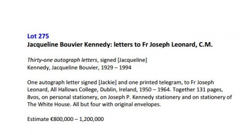 από τον κατάλογο των τιμών ενός εκθέματος