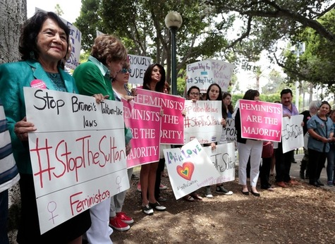 Διαμαρτυρία στο ξενοδοχείο Bevrly hills