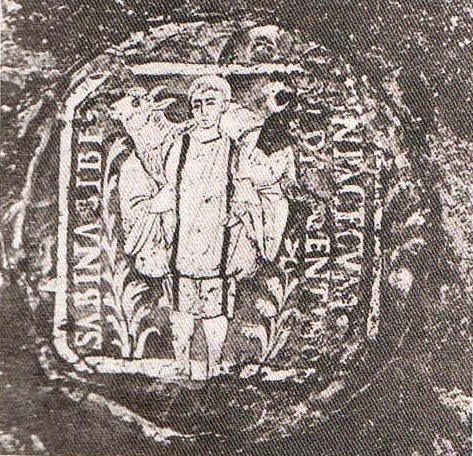 O Καλός Ποιμήν, στη βάση ποτηριού. Βρέθηκε στο κοιμητήριο του Παμφίλου στη Ρώμη.