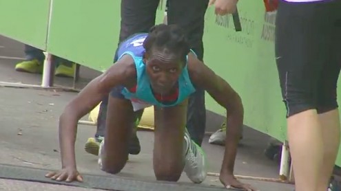 Austin-Marathon-Hyvon-Ngetich-Crawling-to-Finish