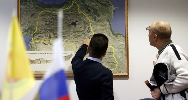Ο χάρτης που προκάλεσε πανικό στην Άγκυρα: Άνοιξαν τα γραφεία του PYD στη Μόσχα