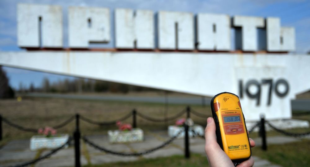 Въезд в город Припять в Чернобыльской Зоне Отчуждения