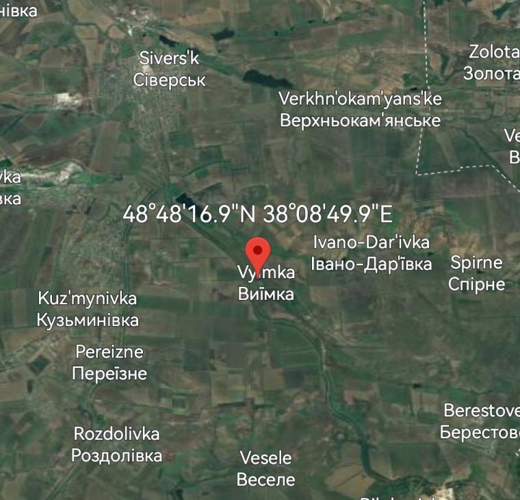 χάρτης - Βιίμβκα στο Σεβέρσκ