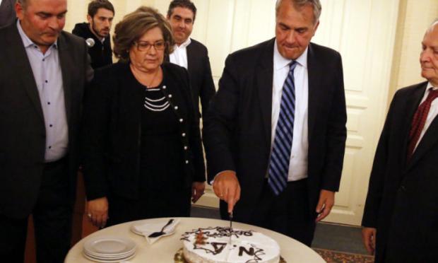 Βορίδης, κοπή πίτας