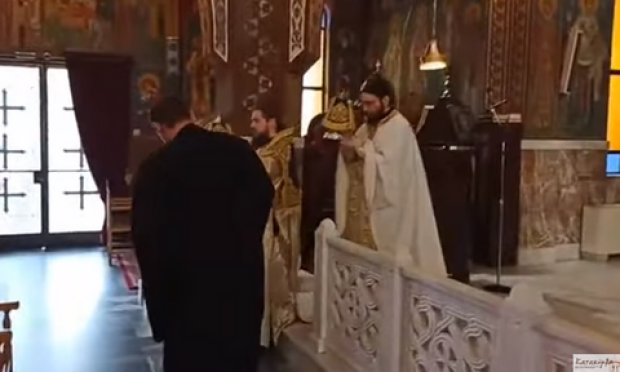 Σωτήρης Τσιόδρας στην εκκλησία