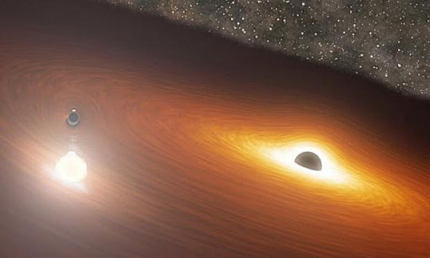 Μαύρη τρύπα που λάμπει