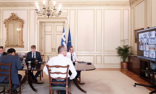 Τηλεδιάσκεψη Μητσοτάκη