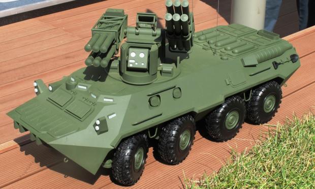 Sosna-R στα BTR-82a