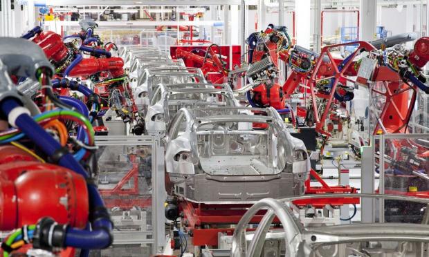 γραμμή παραγωγής Tesla 