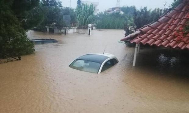 Πλημμύρες στην Εύβοια
