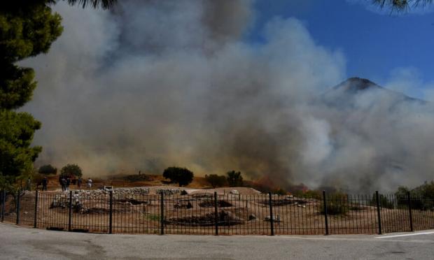 πυρκαγιά στον αρχαιολογικό των Μυκηνών