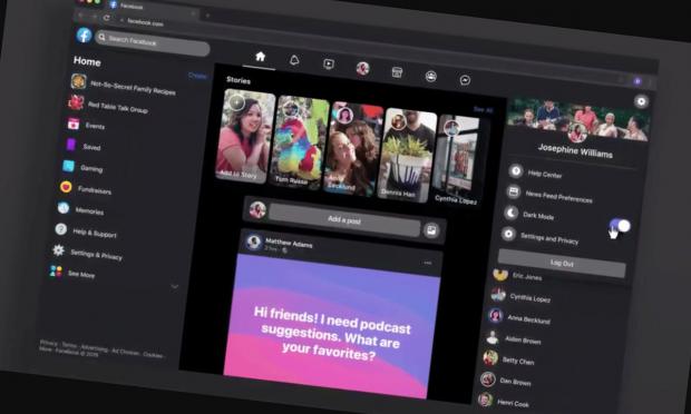 facebook new interface