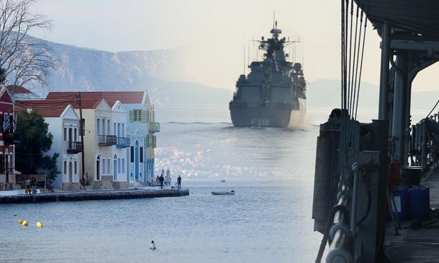 πολεμικά πλοία και Καστελόριζο