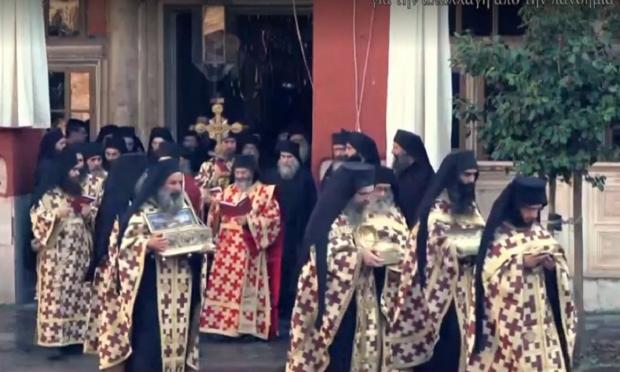 λιτανεία στο Βατοπαίδι 