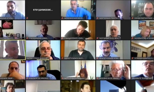 τηλεδιάσκεψη στο Δημοτικό Συμβούλιο Χανίων