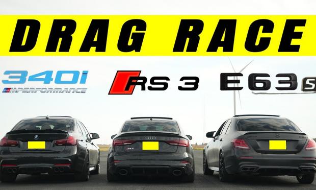 BMW 340i vs Audi RS3 vs Mercedes-Benz E63 S AMG