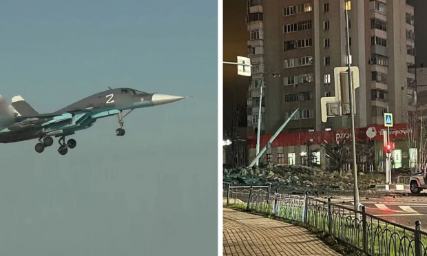 ρωσικό Su-34 βομβάρδισε το Μπελγκορόντ