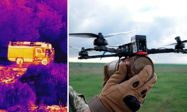 συσκευή θερμικής απεικόνισης και drone