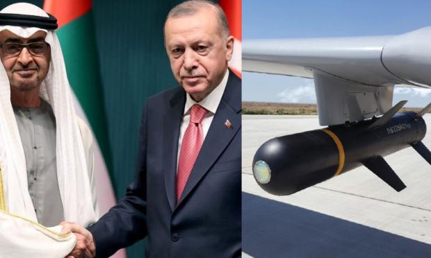 Άραβας με Ερντογάν και πύραυλος UAV