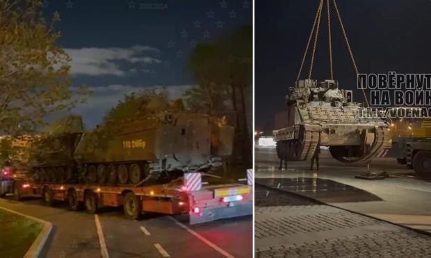 νατοϊκά τεθωρακισμένα στη Μόσχα