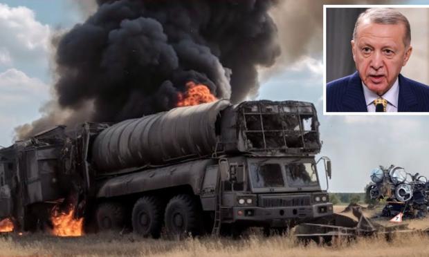 Ερντογάν και κατεστραμμένο S-400
