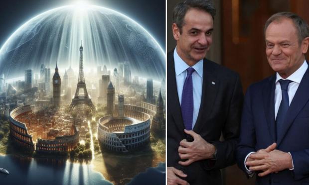 ευρωπαϊκή αεράμυνα και Μητσοτάκης με Τουσκ