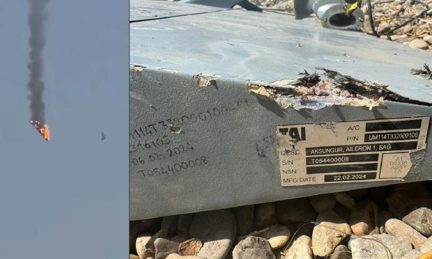 κατάρριψη τουρκικού Aksungur στο Ιράκ