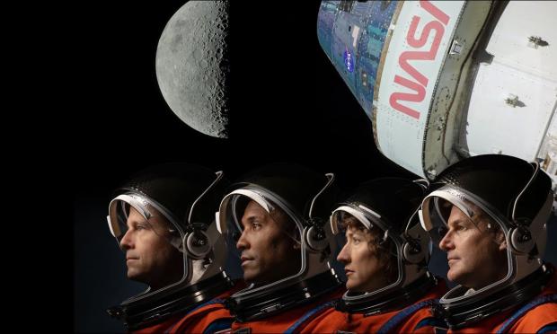 nasa artemis ii orion spacecraft astronau