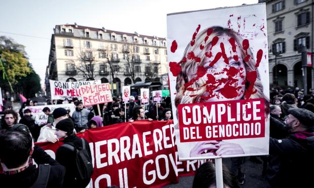 Διαδήλωση για Μελόνι- Ιταλία