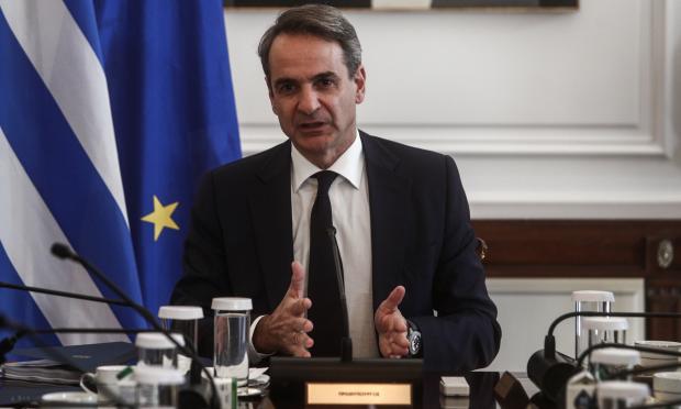 Ο Κυριάκος Μητσοτάκης στο Υπουργικό Συμβούλιο