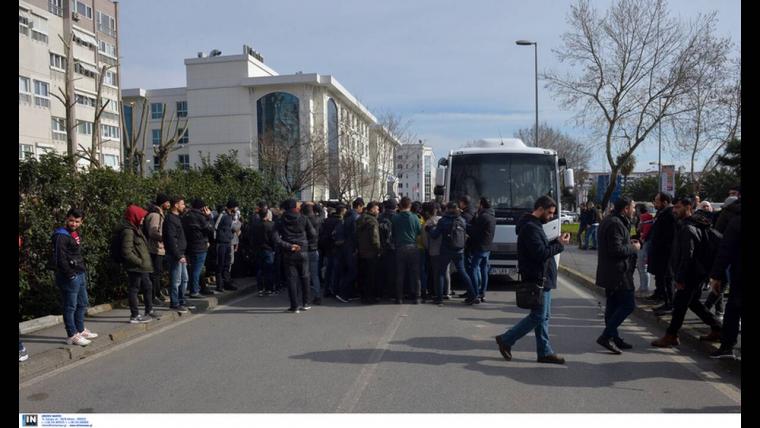 Μετανάστες για Έβρο