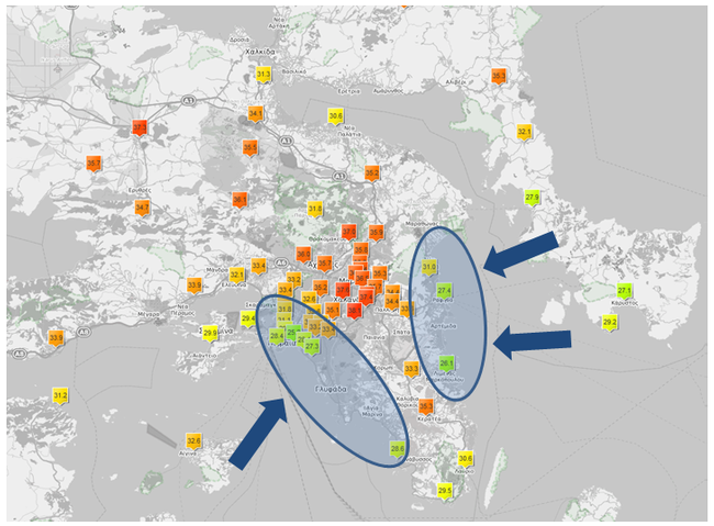 θερμοκρασίες