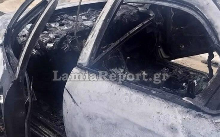 αυτοκίνητο που κάηκε στη Στυλίδα