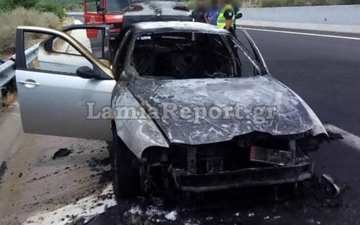 αυτοκίνητο που κάηκε στη Στυλίδα