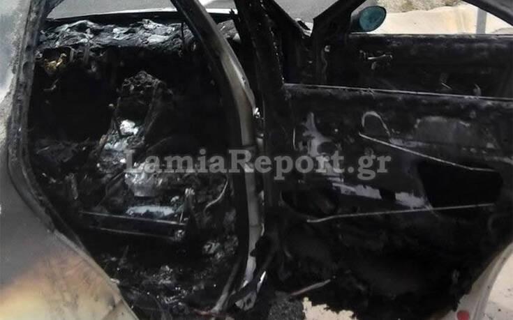 αυτοκίνητο που κάηκε στη Στυλίδα