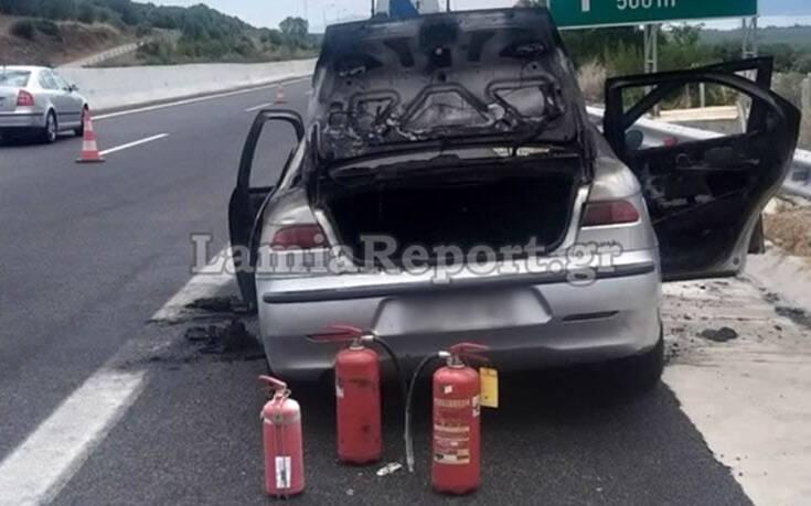 αυτοκίνητο που κάηκε στη Στυλίδα