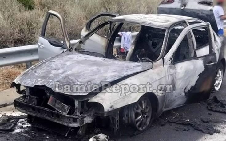 αυτοκίνητο που κάηκε στη Στυλίδα