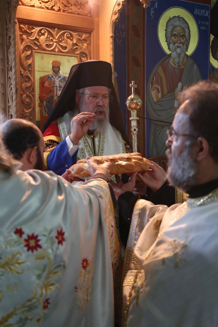 Αρχιεπίσκοπος Κύπρου στη Αγία Παρασκευή