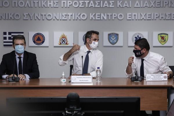 Μητσοτάκης στη Πολιτική Προστασία