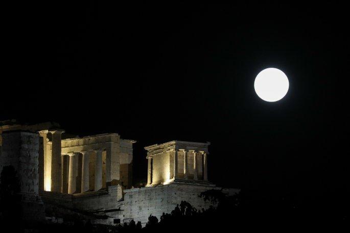 Πανσέληνος στην Ακρόπολη