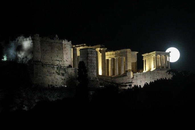 Πανσέληνος στην Ακρόπολη