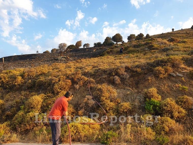 πυρκαγιά στη Λήμνο