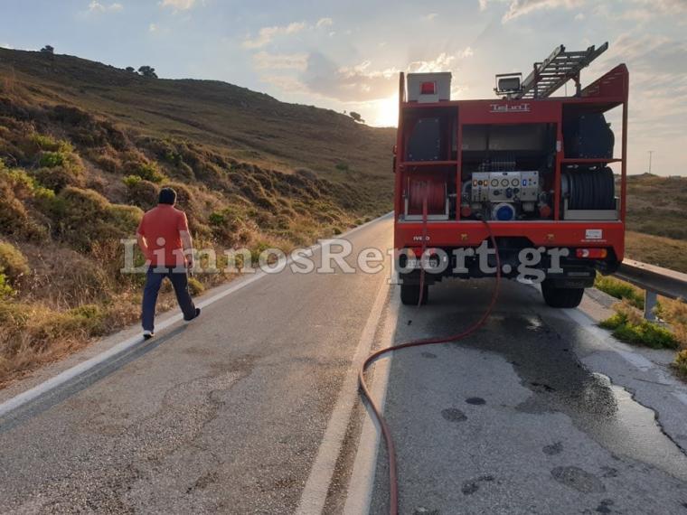 πυρκαγιά στη Λήμνο