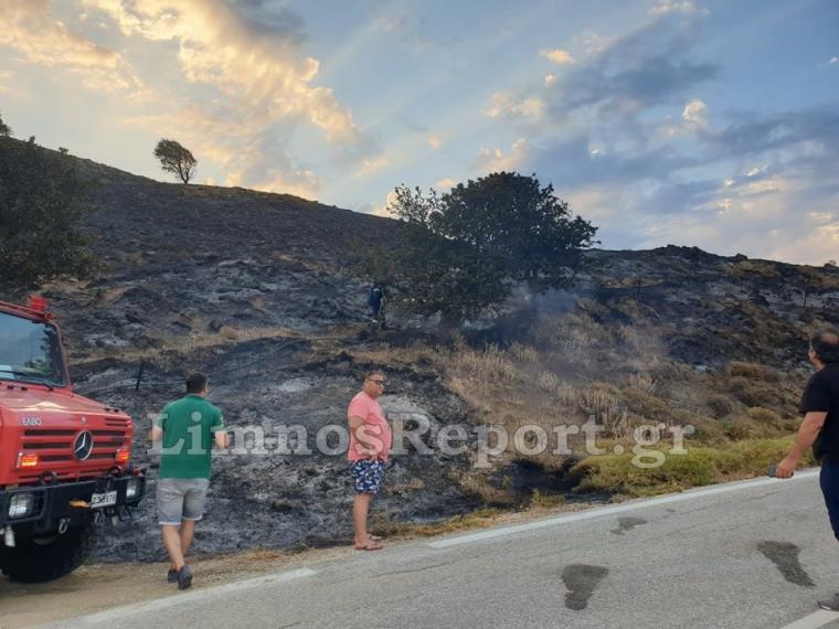 πυρκαγιά στη Λήμνο