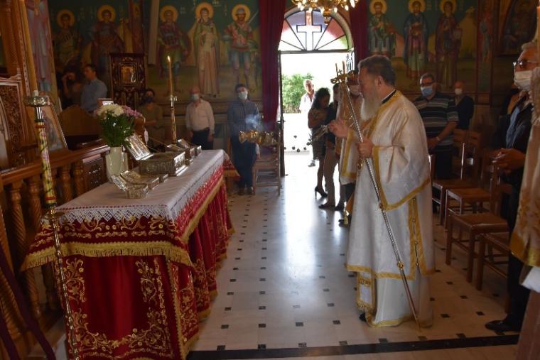 Αρχιερατικό συλλειτουργό στο ναό Πάντων των Ευβοέων Αγίων