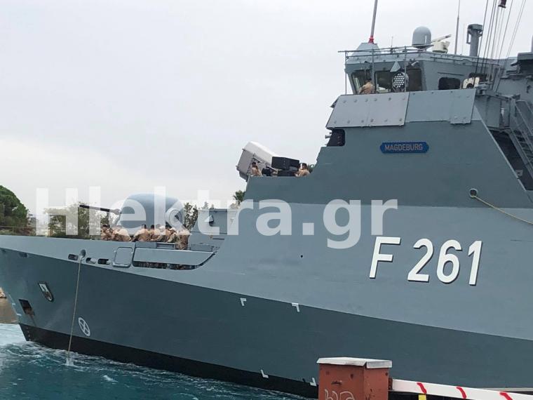 γερμανική κορβέτα στον Ισθμό