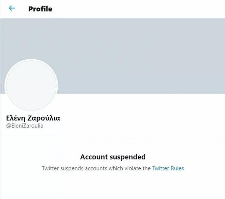 λογαριασμός twitter