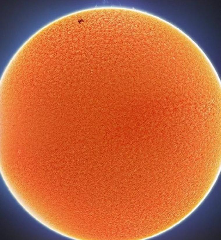 O ήλιος και ο Διεθνής Διαστημικός Σταθμός